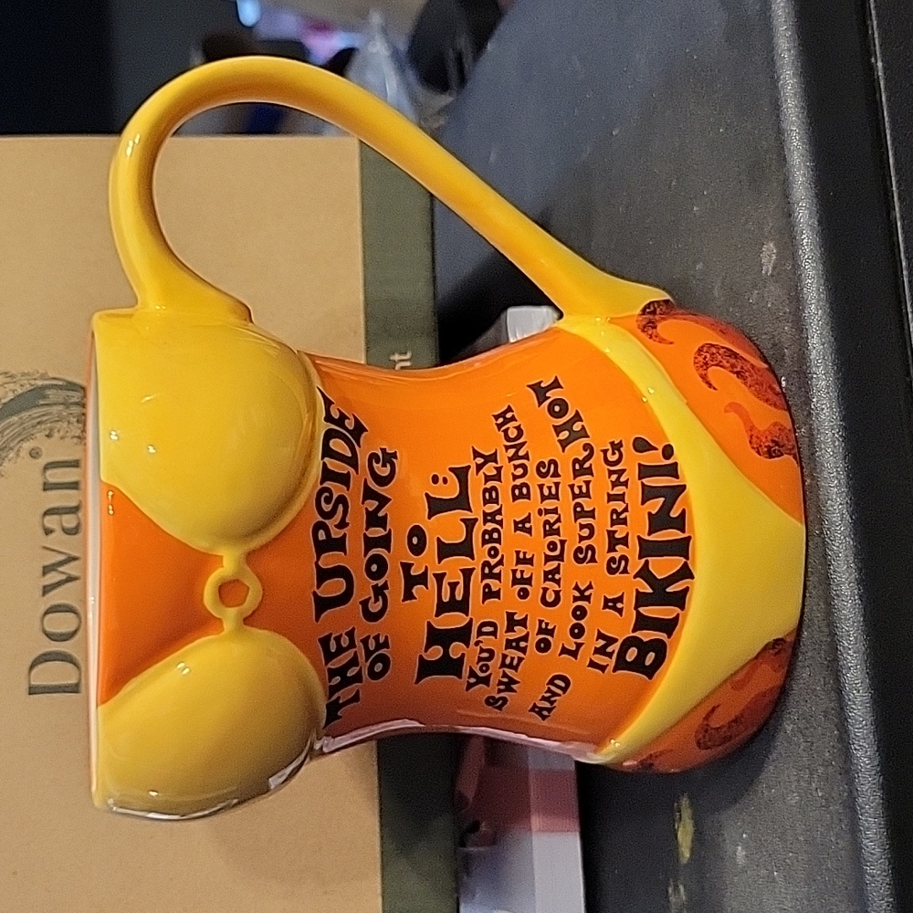 Hallmark Mug, funny, great gift, glass. 5" tall. Dishwasher, micro safe